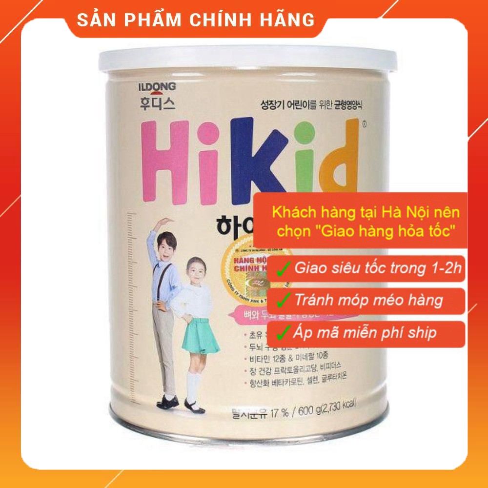 [Tem chống hàng giả] Sữa Hikid bò, dê tăng chiều cao đủ vị 600-700g Date mới