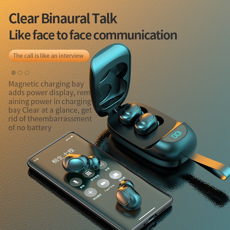 Tai nghe bluetooth TZUZL thể thao không dây chống thấm nước tích hợp micro dành cho Xiaomi Huawei