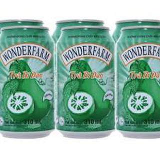 Lốc 6 lon trà bí đao Wonderfarm 310ml
