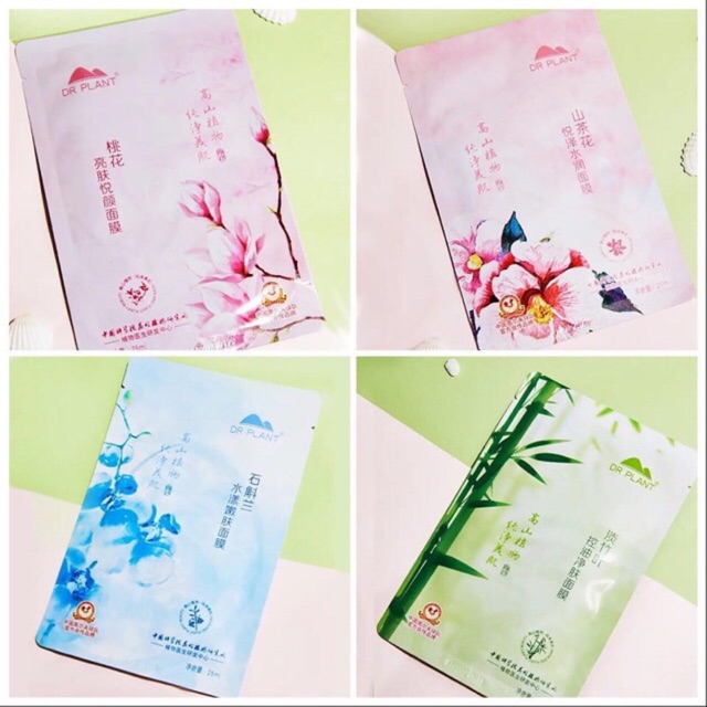 [TỔNG HỢP] Mask/mặt nạ Dr. Plant Tam Sinh Tam Thế, Dr.Morita, Cucumber Moisture Essence Facial