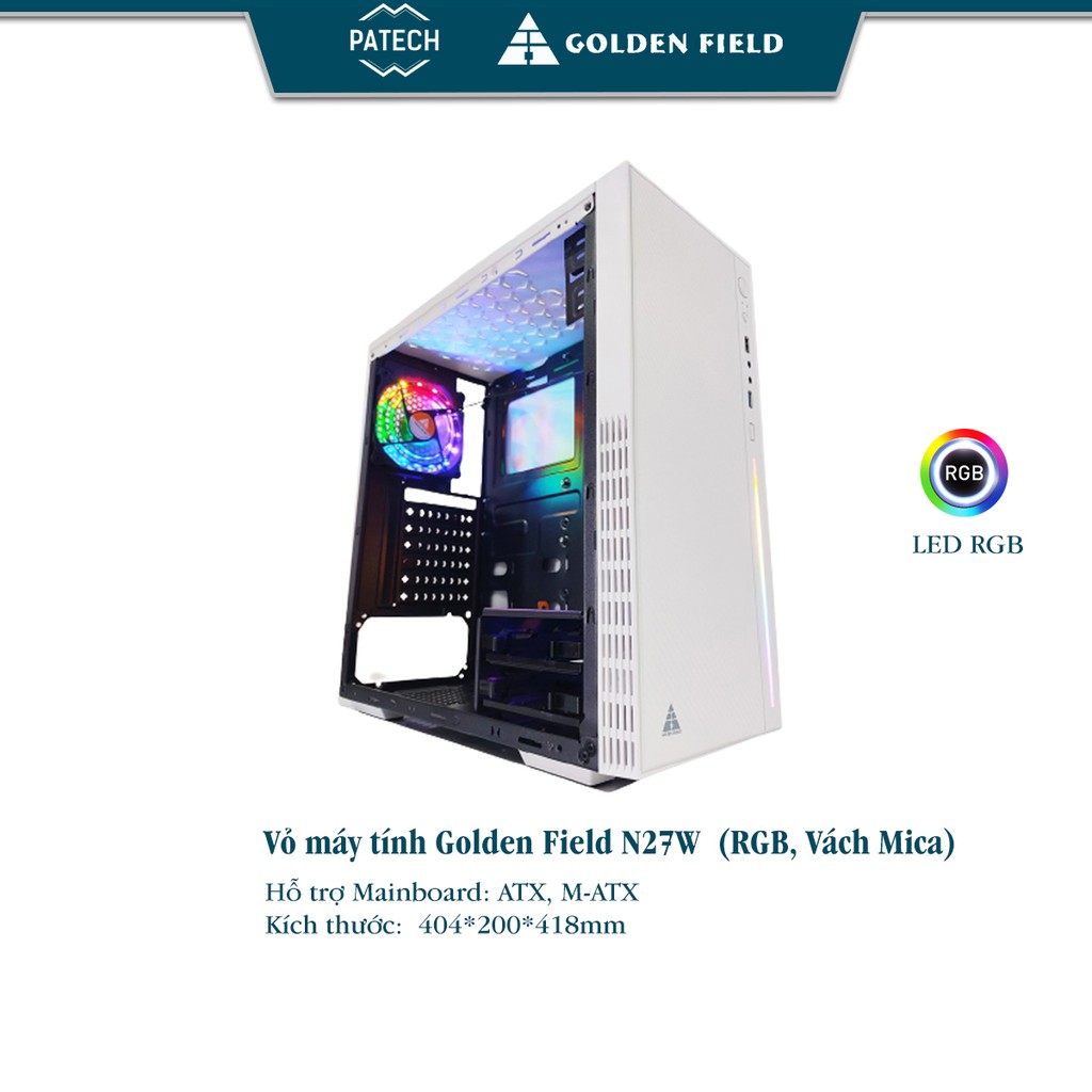 Vỏ case máy tính Golden Field N27W - Hàng Chính Hãng