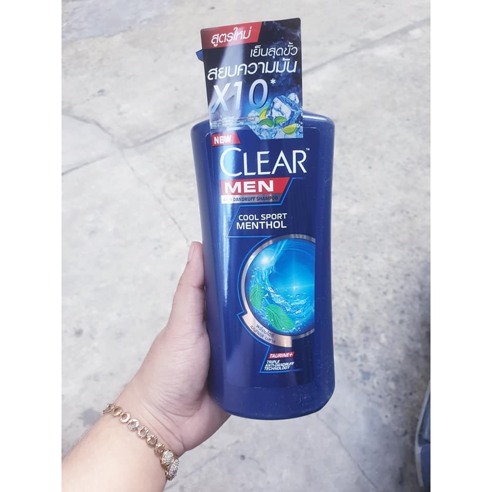 Dầu gội Clear Men bạc hà Thái Lan 450ml