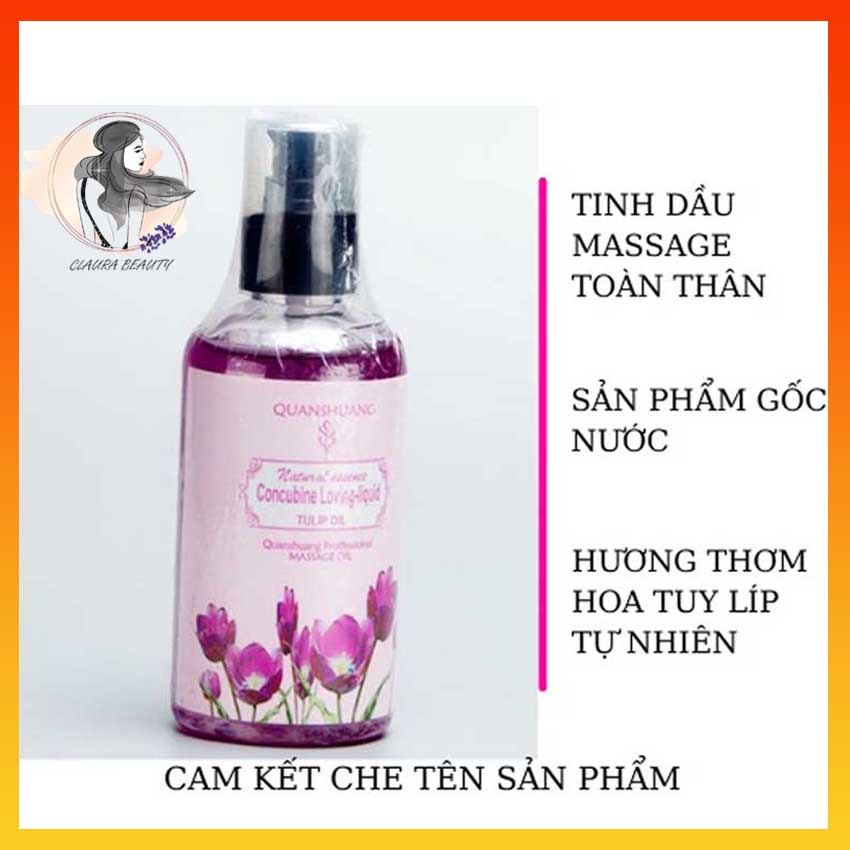 Dầu Massage Body Thiên Nhiên 200mL, Tinh Dầu Massage Dưỡng Ẩm, Thư Giãn, Tăng Khoái Cảm, CLAURA BEAUTY