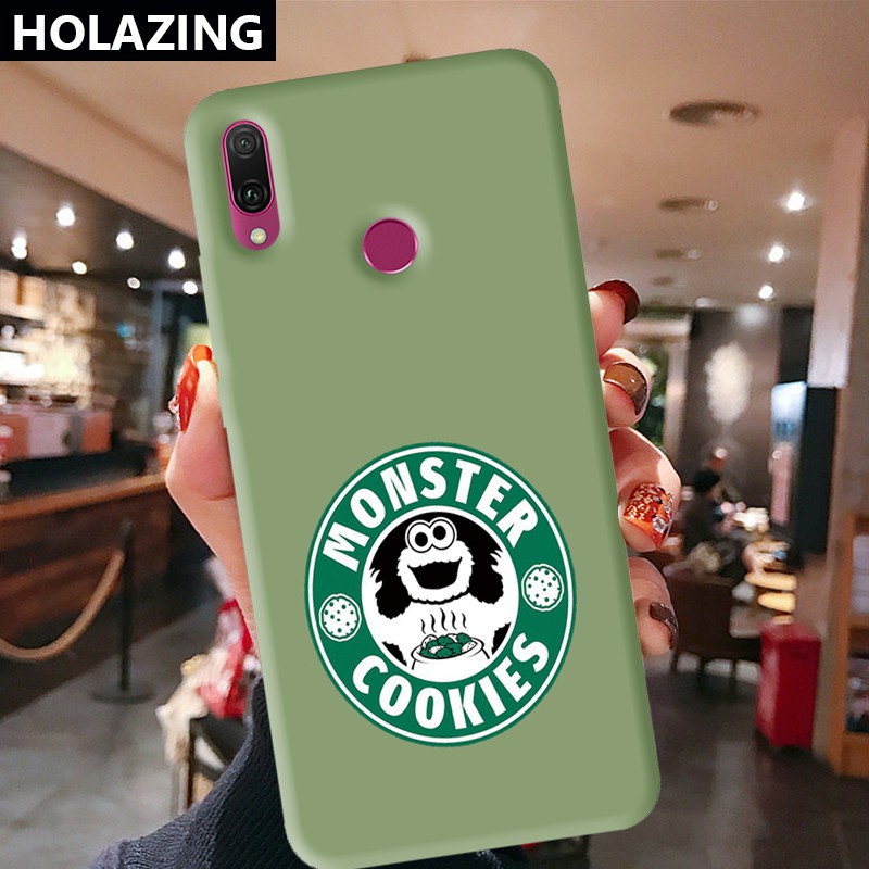 Huawei Y8P Y7 Y6 Pro 2019| Y5 | Y9 Prime 2019 Mate 30 40 Pro 20 Y9S Candy Color Phone Cases vỏ điện thoại Cookie Monster Sailor Moon Coffee Soft Silicone Cover