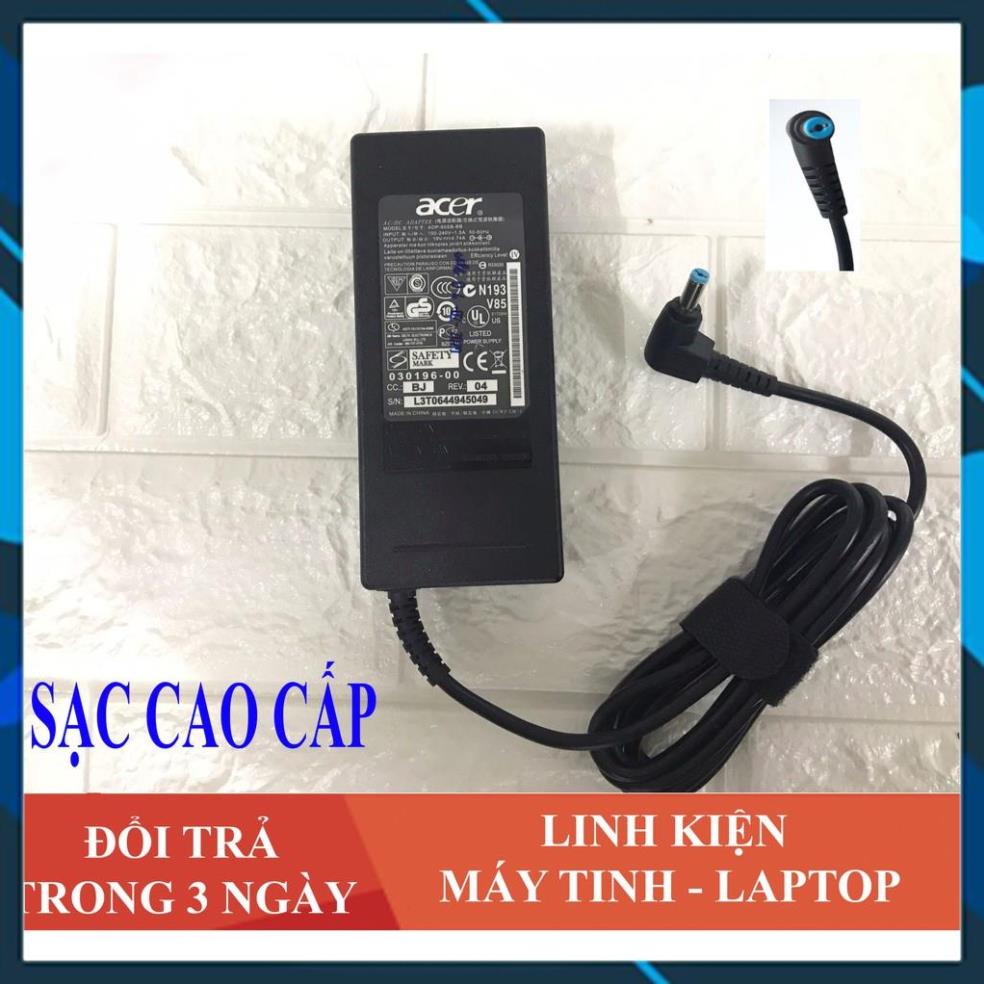 Sạc Laptop Acer 19V – 4.74A – 90W, Sạc laptop acer chân thường Kèm Dây Nguồn | FREE SHIP ĐƠN TỪ 50K