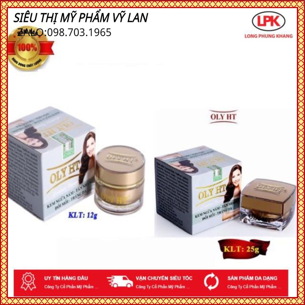 KEM NGỪA NÁM - TÀN NHANG - ĐỒI MỒI - TRẮNG DA 12g 25g oly ht