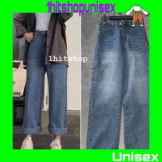 Quần jean ống rộng simple jean unisex