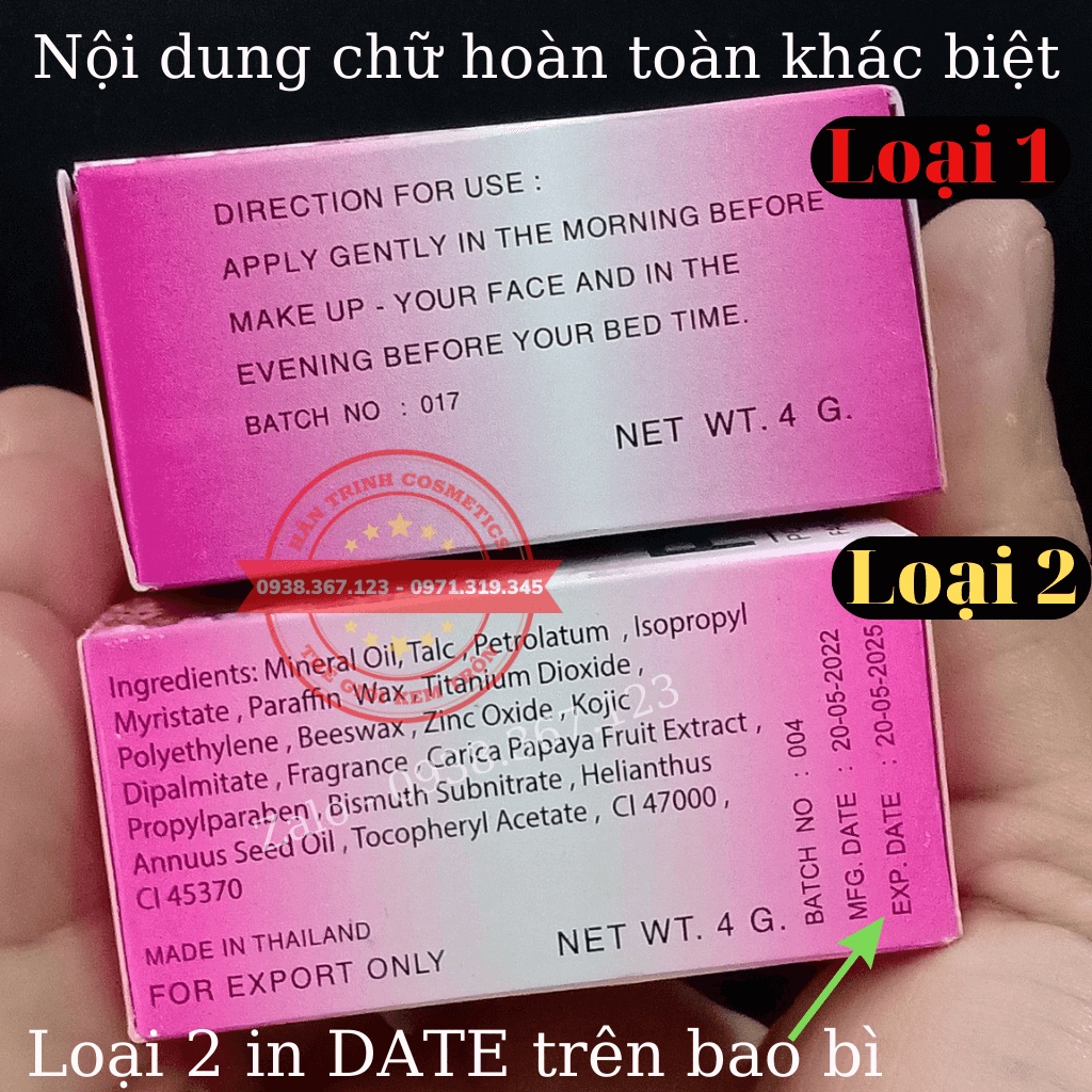 Kem Pop Thái Lan Hàng Chính Hãng Hộp 4g - Mỹ Phẩm Hân Trinh