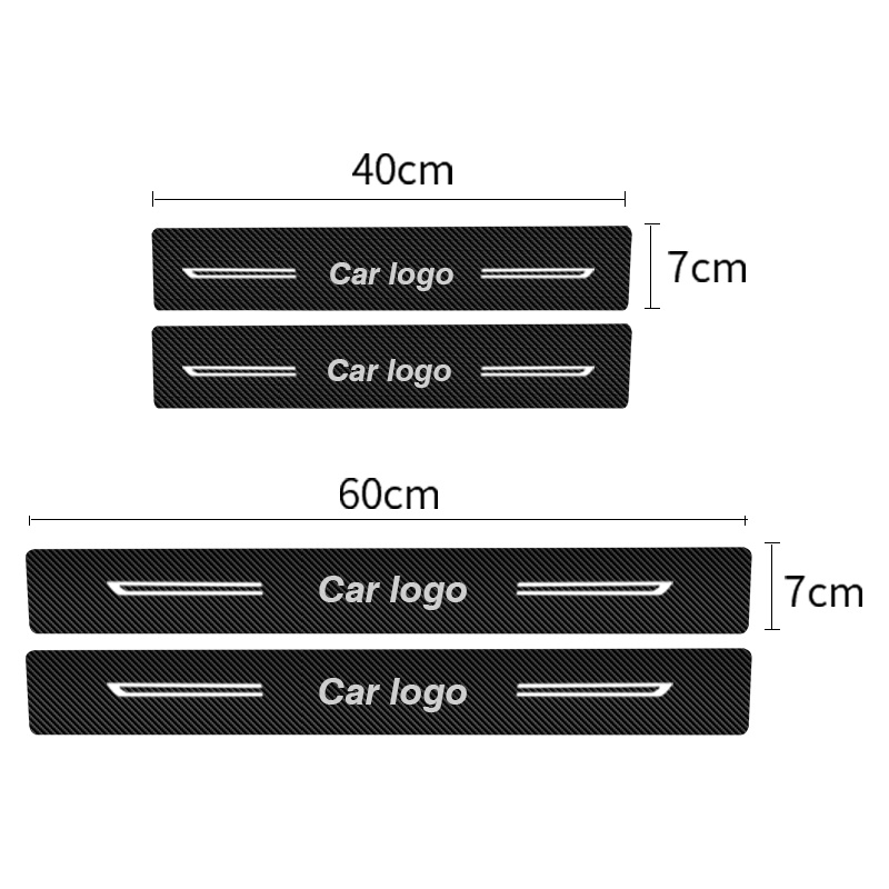 Miếng Dán Bảo Vệ Cửa Xe Hơi Bằng Da Sợi Carbon Cho Kia Morning Picanto Soluto K3 K5 Seltos Sonet Sportage Sorento KX7 Carens Sedona K2700 K3000