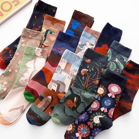 Vớ tất Unisex phong cách tranh vẽ Art Socks - vớ nghệ thuật.