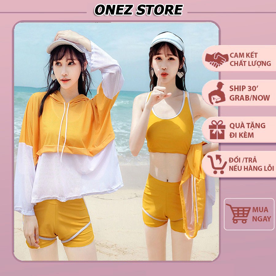Đồ Bơi Kín Đáo, Bikini đáo ONEZ SET 3 món giúp chị em tự tin hơn