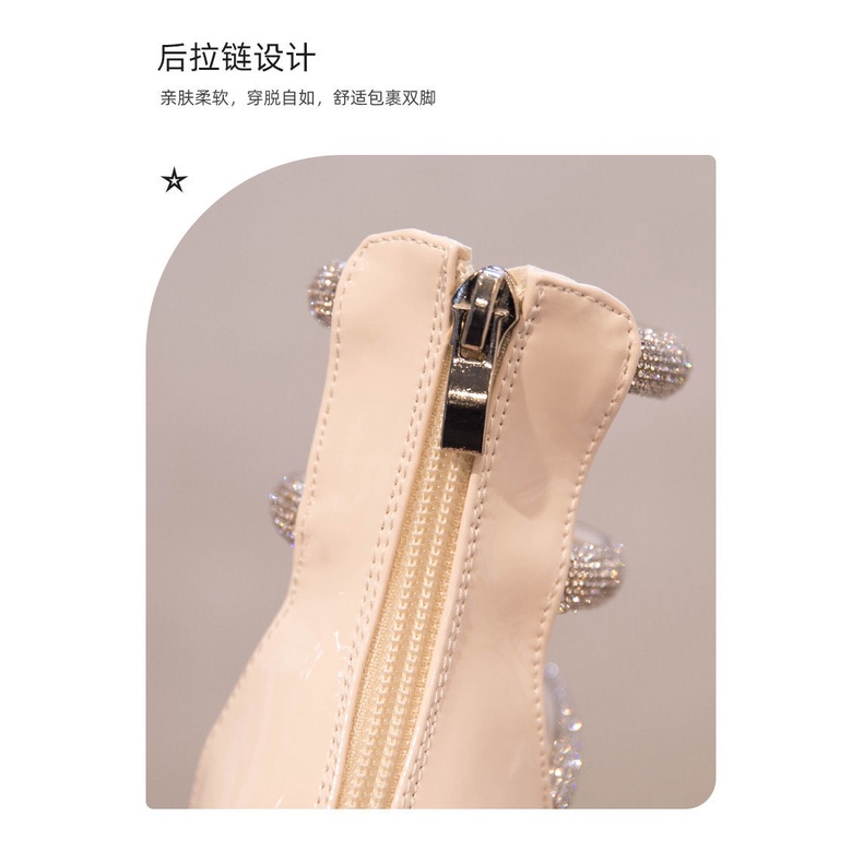 Giày Sandal Công Chúa Đế Mềm Hở Ngón Đính Pha Lê Thời Trang Mùa Hè Cho Bé Gái