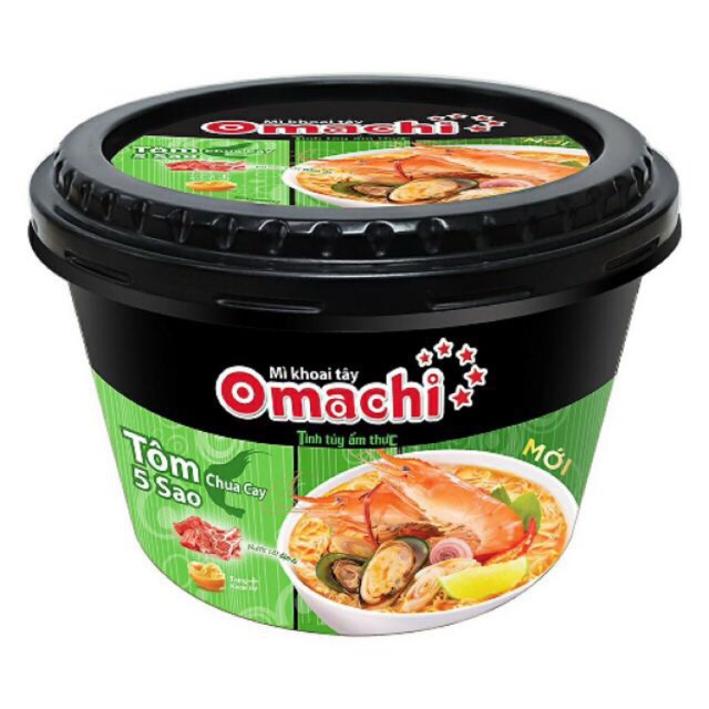 Mì omachi tôm chua cay thùng 12 hộp