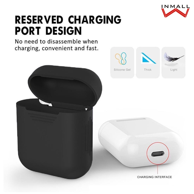 AD【Ready stock】Set phụ kiện 5 trong 1 bảo vệ hộp sạc + tai nghe Airpod hàng chất lượng cao