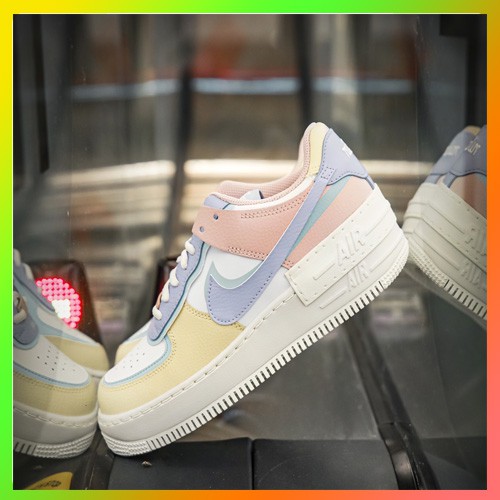 Giày thể thao sneakers nữ 𝐍𝐈𝐊𝐄 Air Force 1 Shadow Macaron Candy, AF1 chuẩn11 nowship 1h khu vực hà nội