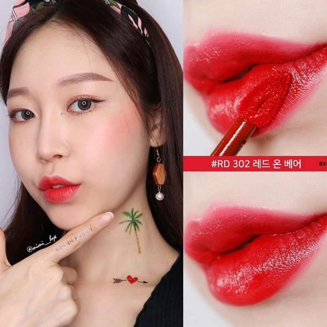 Set 3 son tint Colorful Tattoo in Red kèm tẩy trang môi | BigBuy360 - bigbuy360.vn