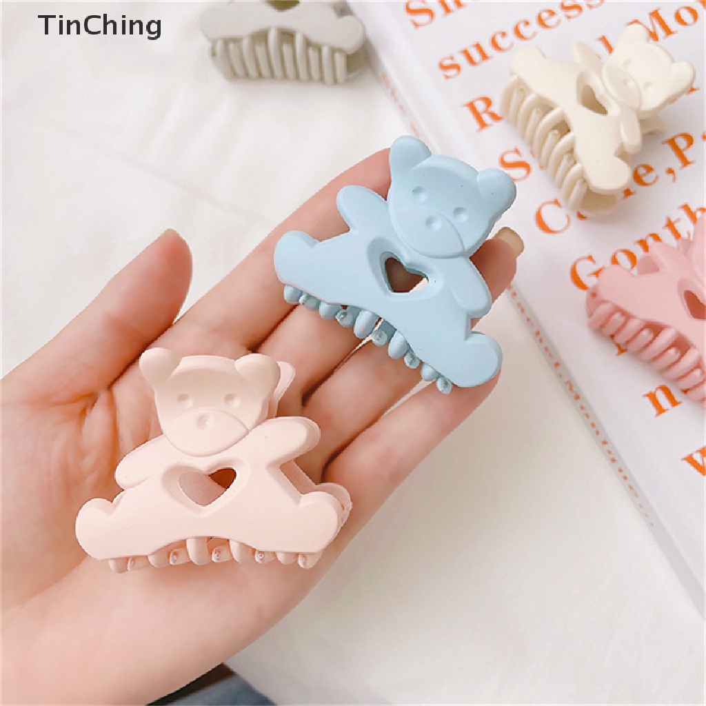 Kẹp Tóc Càng Cua / Rửa Mặt Hình Chú Gấu Kawaii Dễ Thương Cho Nữ