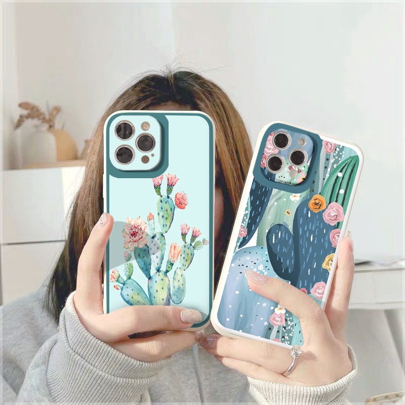 Ốp lưng iphone 13 pro max Xương Rồng ốp bảo vệ camera vuông cạnh đủ mã 6 đến 11 12 13 promax tr220