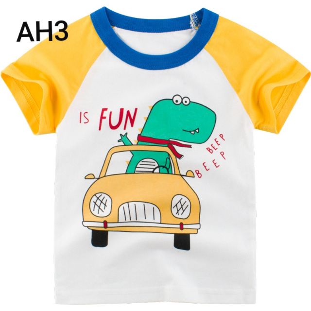 Áo Bé Trai cotton cộc tay 27kids chính hãng