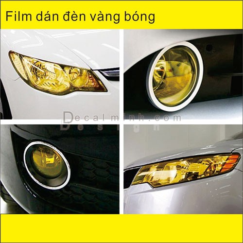 Decal Film dẻo dán đèn xe