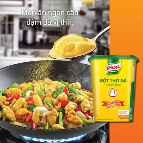 Bột thịt gà Chicken Powder Knorr hộp
