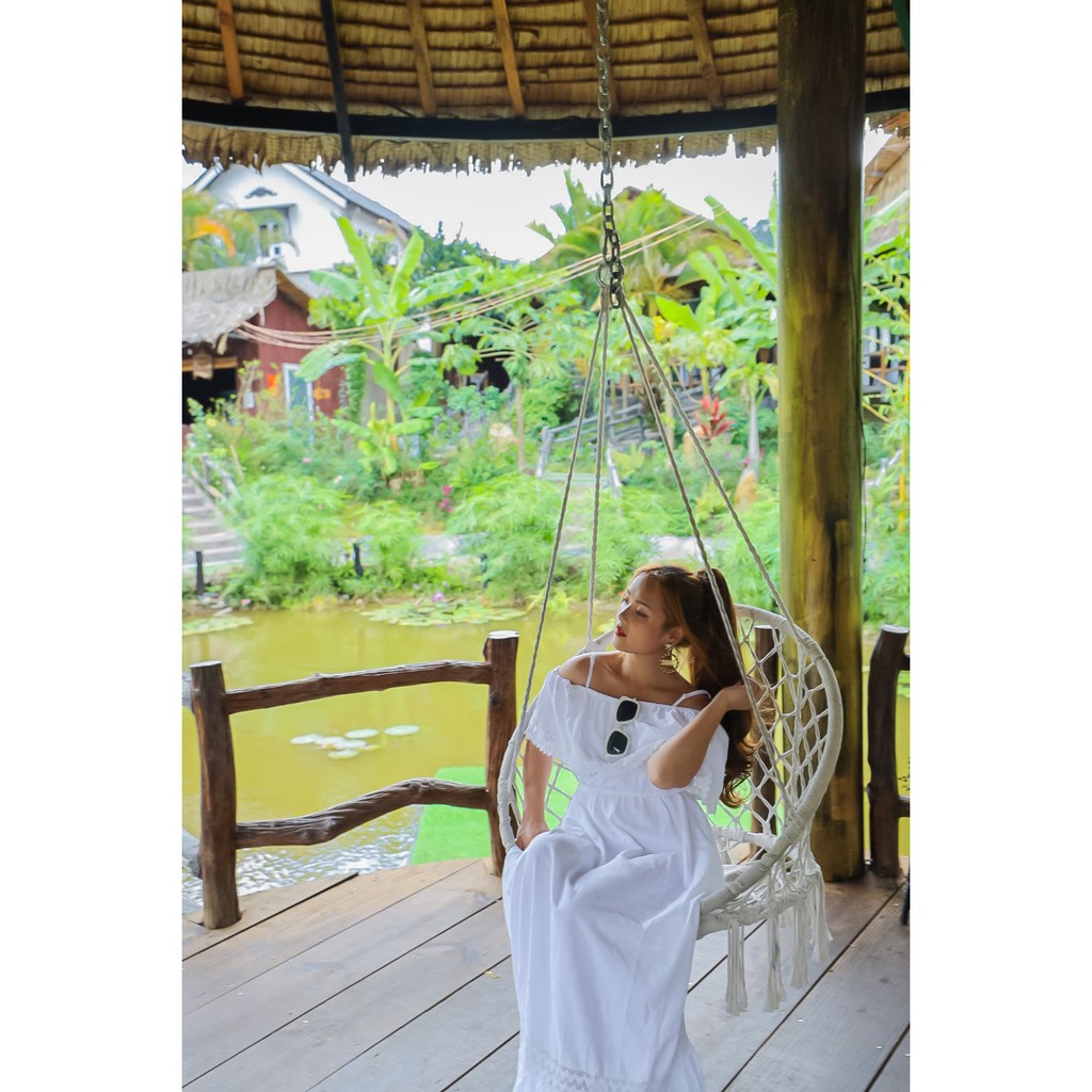 Váy xô xốp thái trắng