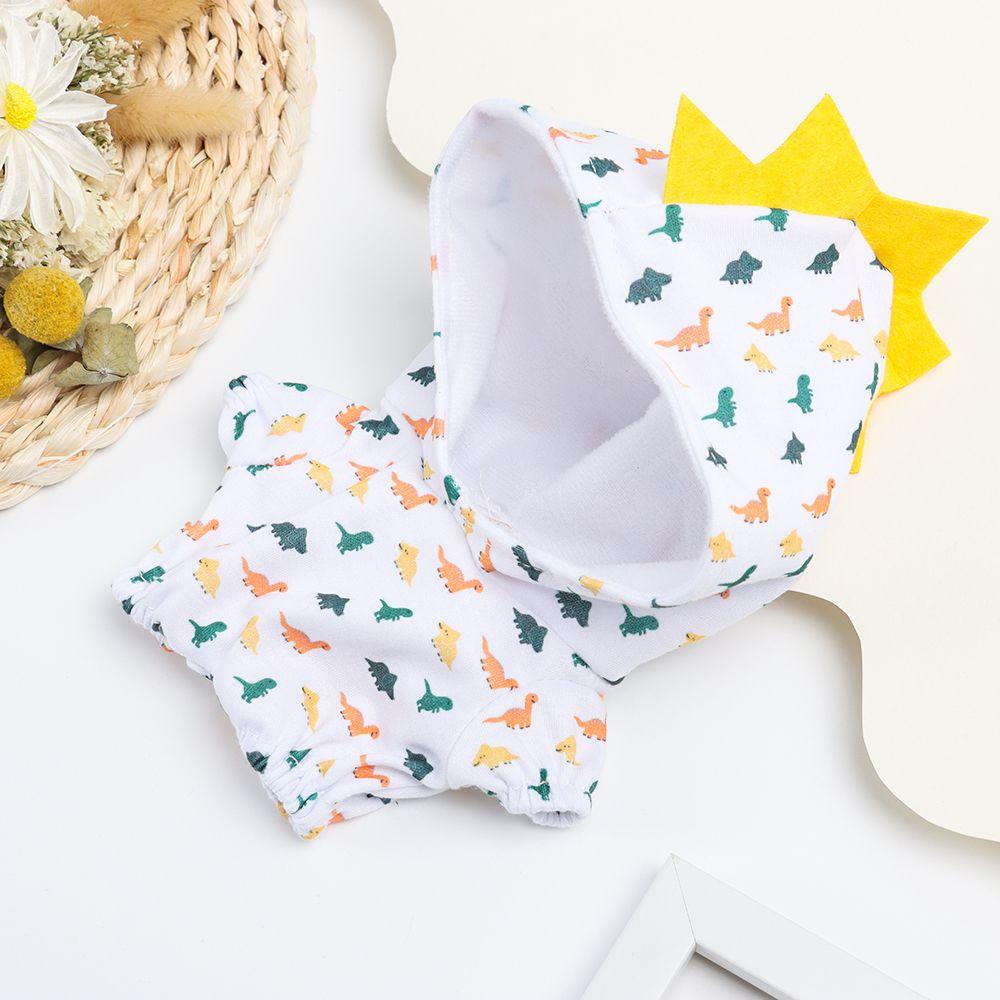 outfit doll 20cm Bộ Áo Liền Quần Hình Khủng Long/Gà Hoạt Hình Bằng Cotton