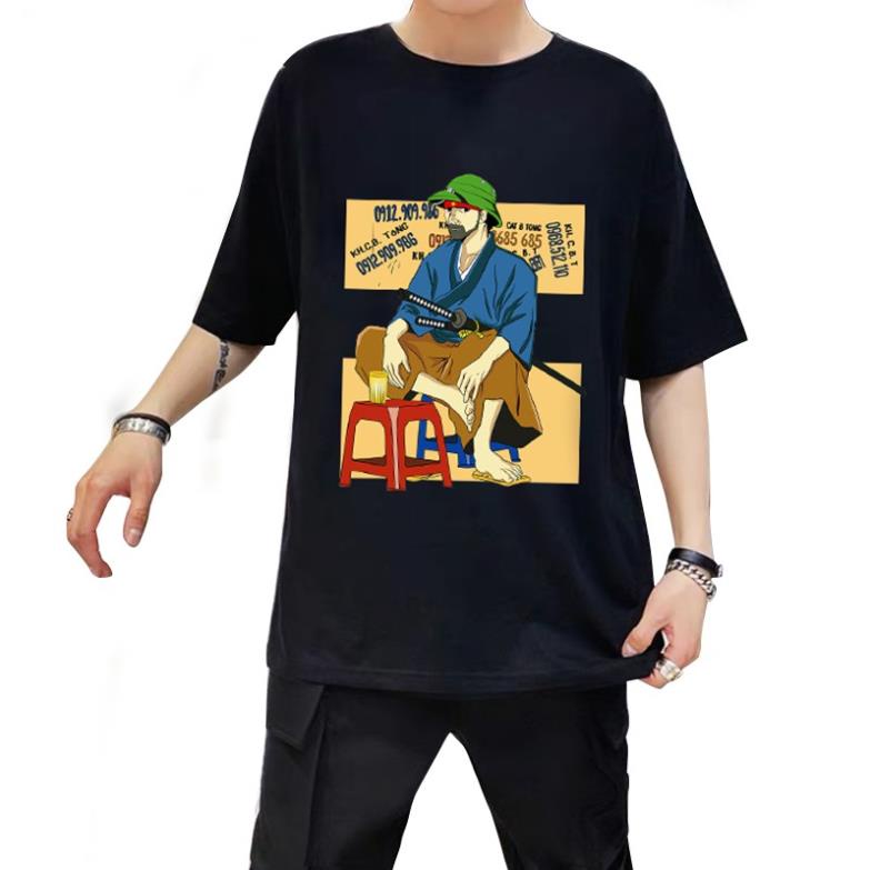 ÁO THUN UNISEX YASUO MŨ CỐI (ĐEN)