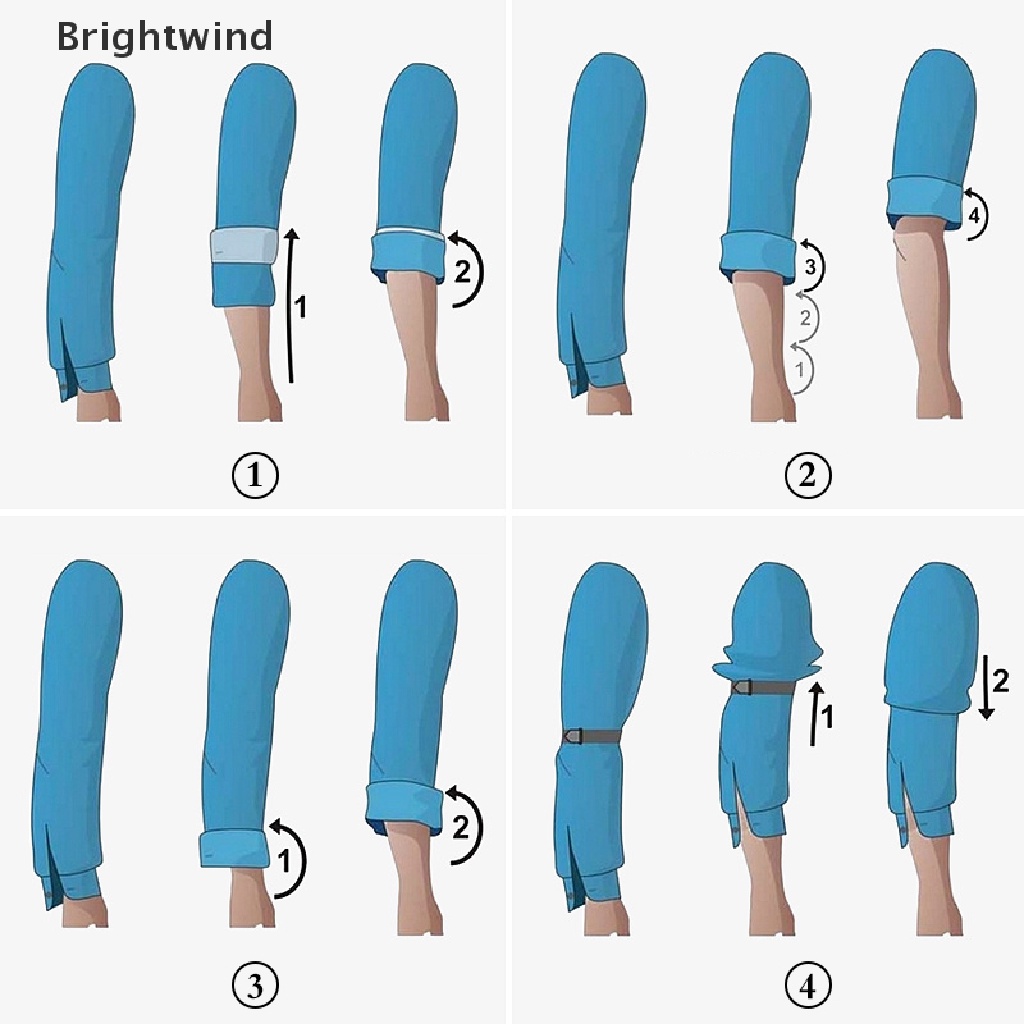 [Brightwind] Elastic Armband Shirt Sleeve Holder Women Men Fashion Adjustable Arm Cuffs Bands Hot Sell