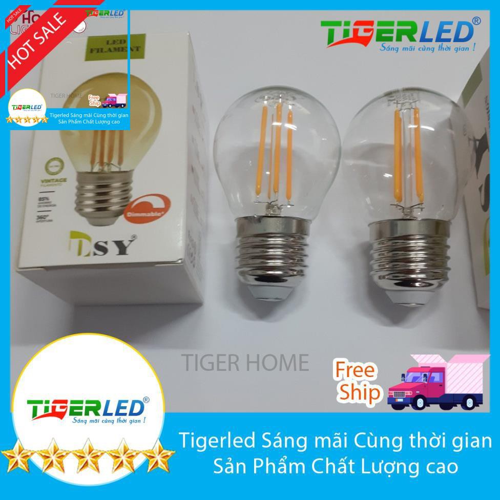 Bóng đèn: Combo 10 bóng đèn led edison G45