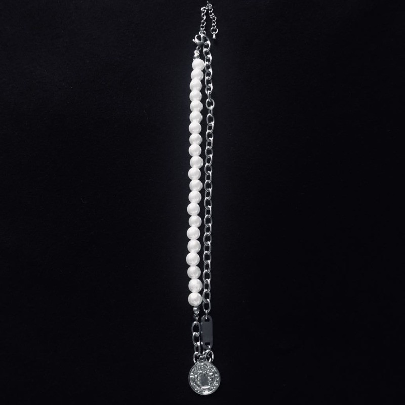 vòng cổ Mặt Hình Chân Dung Đính Ngọc Trai Giả Thời Trang Cho Nữ