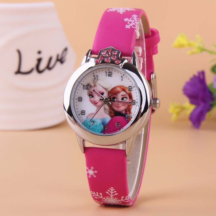 Đồng Hồ Trẻ Em Elsa và Anna (hồng nhạt) | BigBuy360 - bigbuy360.vn