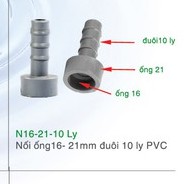 Combo 10 Nối trơn 16-21-27 ra đuôi 8-10 ly PVC