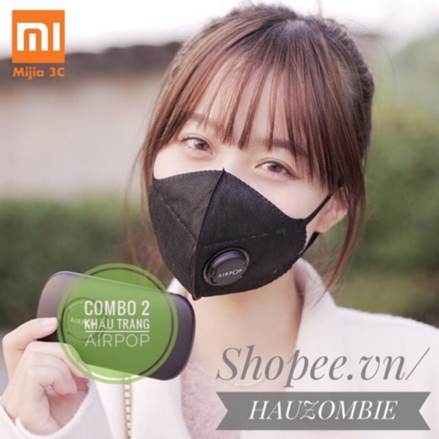 [RẺ VÔ ĐỊCH] Bộ 2 Khẩu Trang XIAOMI AIRPOP Chống Bụi PM2.5 Chính Hãng | BigBuy360 - bigbuy360.vn