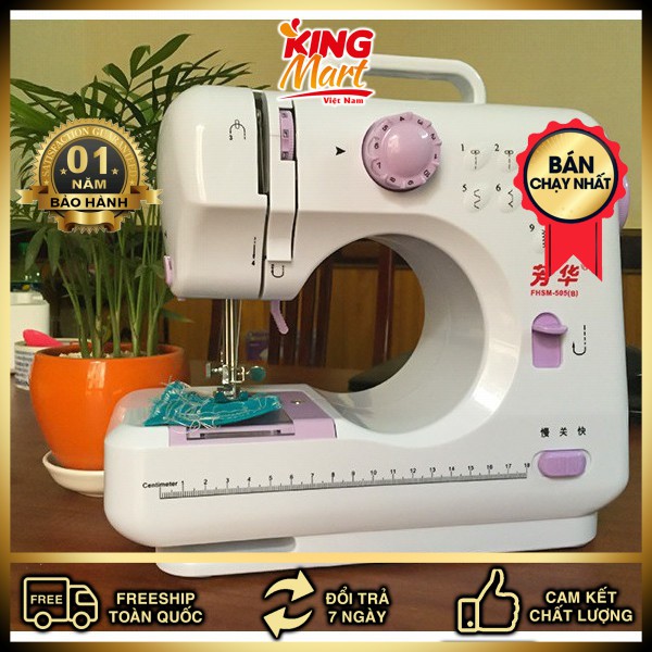 [FREESHIP] Máy may 12 đường may hiện đại tiện lợi 505A(Kingmart68)