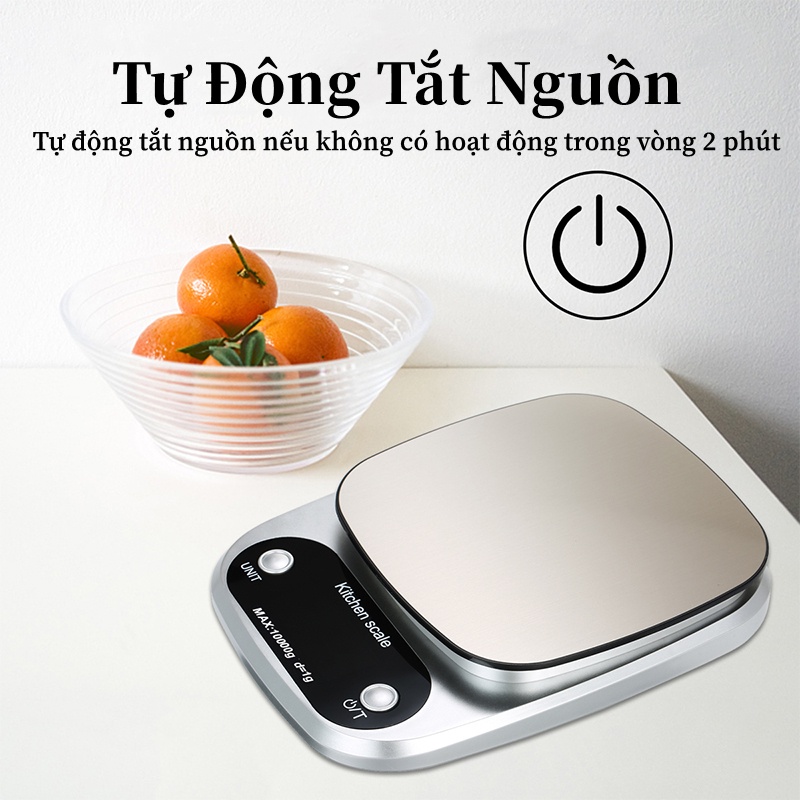 Cân điện tử, Cân tiểu ly điện tử, Tiêu ly nhà bếp mini định lượng 1g - 5kg chất lượng.3kg/0,1g, 5kg/0,1g, 10kg/1g tùy.