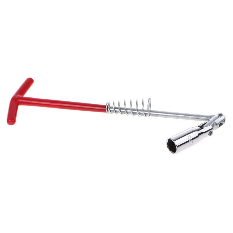 SUN 16mm/0.6&quot; Spark Plug Removal Tool T-Bar T-Handle Flexible Spanner Socket Wrench