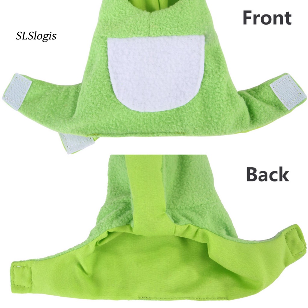 Áo Khoác Mùa Đông Ấm Áp Có Nón Hình Ếch Dễ Thương Cho Vẹt