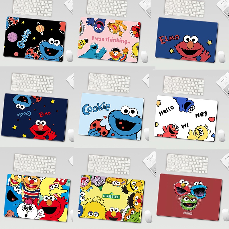 Miếng Lót Chuột Cao Su In Hình Sesame Street 37*25cm