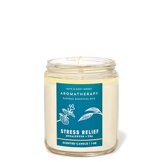 Nến Thơm 1 Bấc Bath & Body Works Aromatherapy EUCALYPTUS TEA Single Wick Candle 198 g