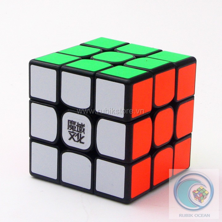Đồ chơi Rubik cao cấp MoYu 3x3x3 Weilong GTS V2 viền đen - Rubik Ocean