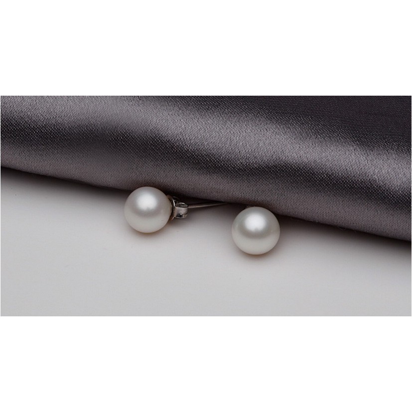 Đôi Khuyên Tai Mạ Bạc Đính Ngọc Trai Thời Trang Cho Nữ