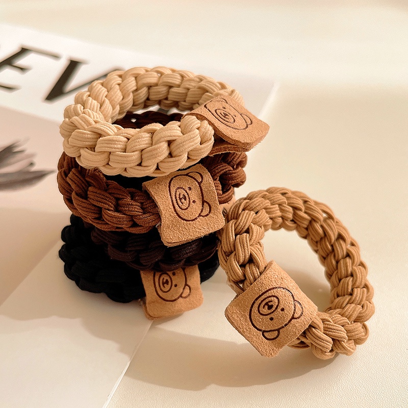 Dây Buộc Tóc Cao Su Dày Co Giãn Tốt Thiết Kế Đơn Giản Thời Trang Xinh Xắn