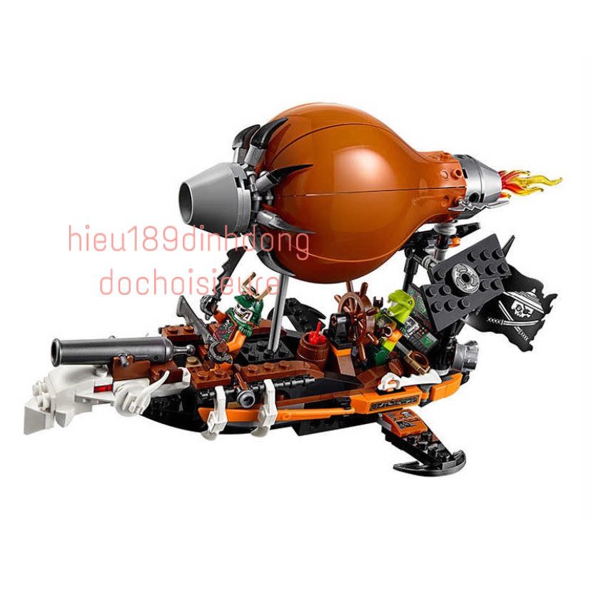 Lắp ráp xếp hình NOT Lego Ninjago 70603 , Bela 10448 : Tấn Công Khinh Khí Cầu Hải Tặc 294 mảnh