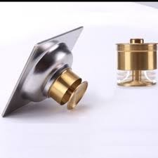 Thoát sàn ngăn mùi, chống hôi, chống tràn ngược (1 chiều) 15x15cm Inox Sus 304 ThaiLand