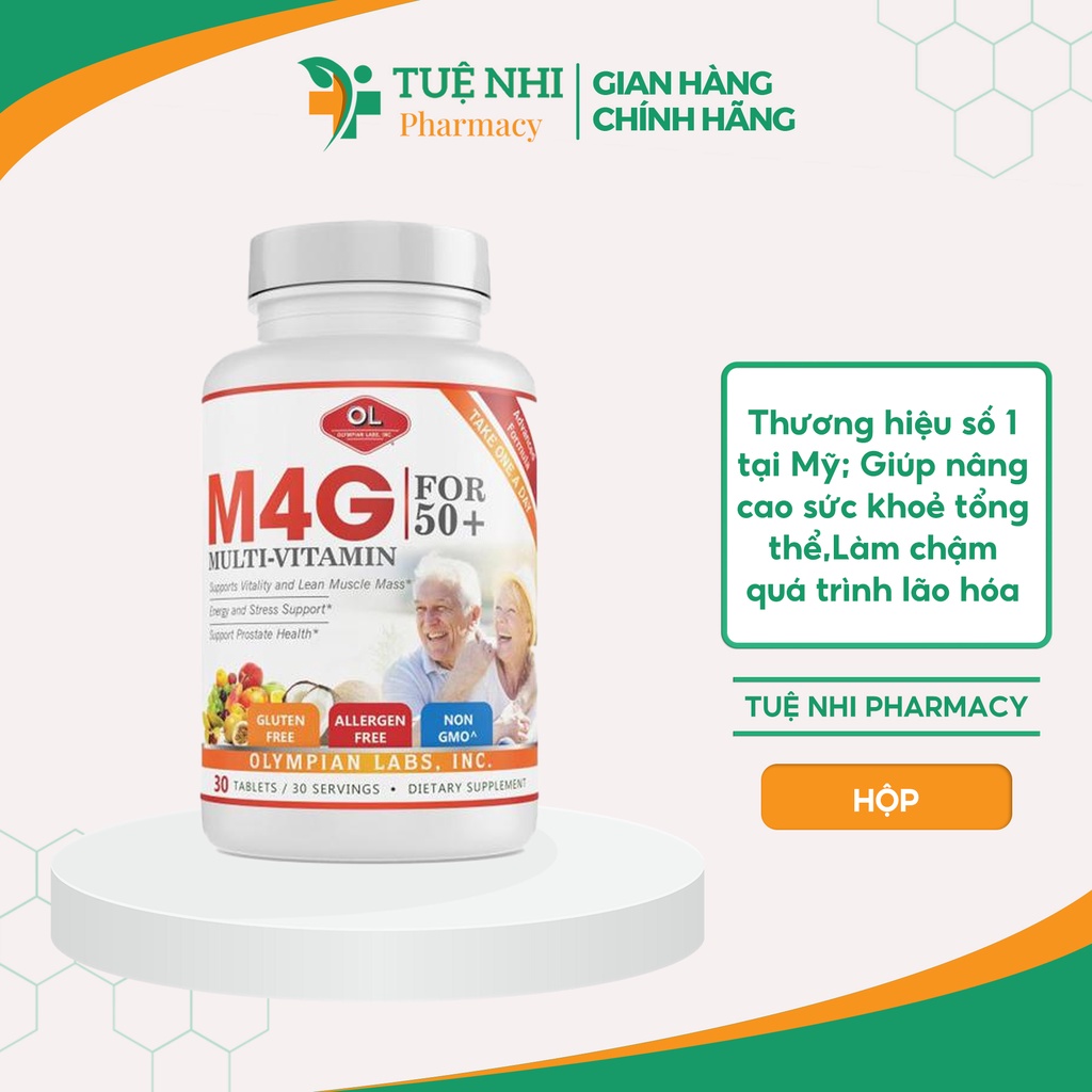 Vitamin Tổng Hợp M4G Multi Vitamin For 50+ Olympian Labs Bổ Sung Vitamin Và Khoáng Chất - NT103