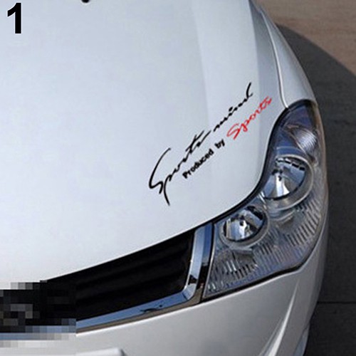 Decal dán trang trí chữ &quot; Racing Car &quot; chống thấm nước cho xe hơi