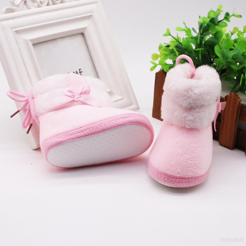 Giày Bốt Da Lộn Chống Trượt Giữ Ấm Mùa Đông Dành Cho Trẻ Em