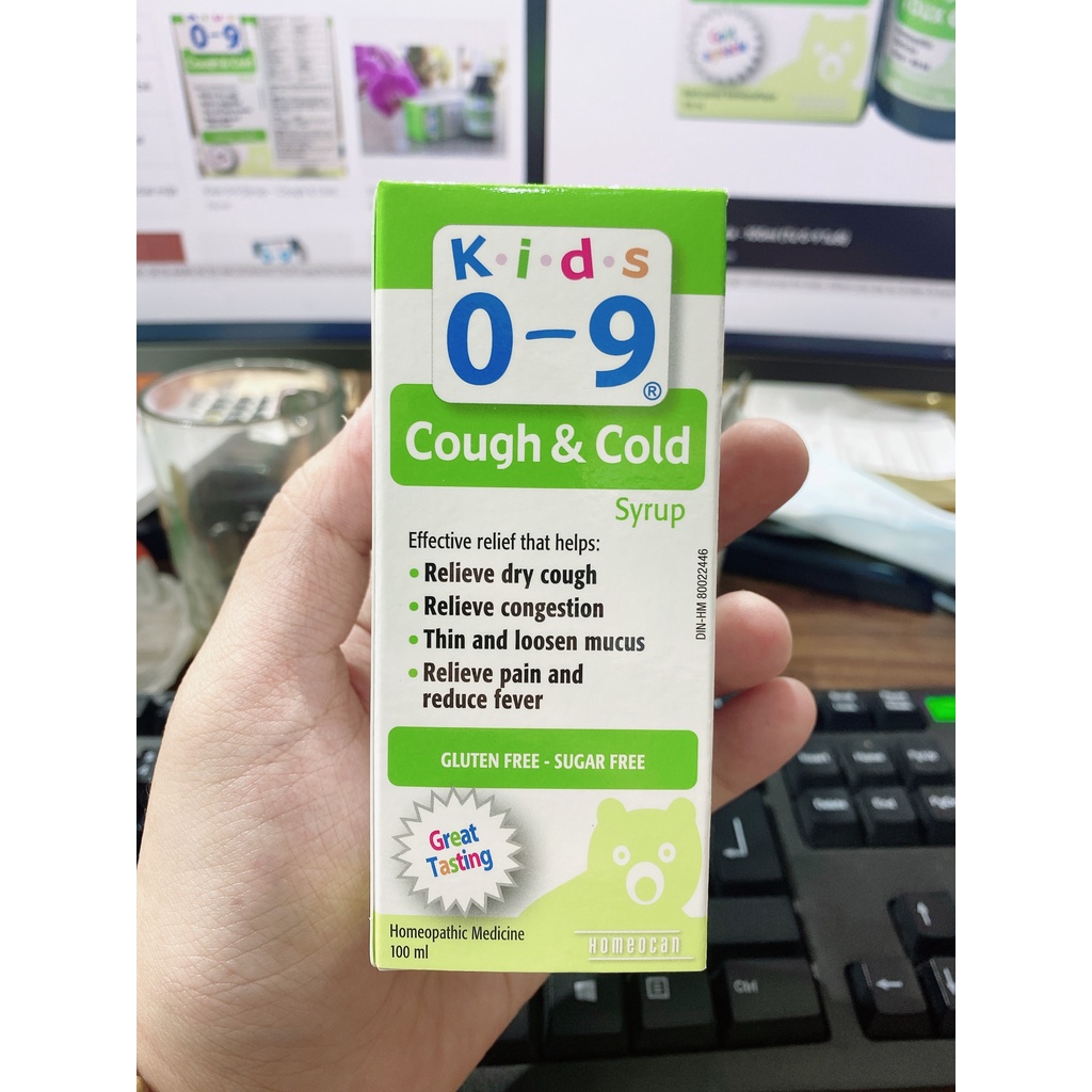 Siro COUGH & COLD SYRUP FOR KIDS cho bé từ 0 đến 9 tuổi chai 100ml