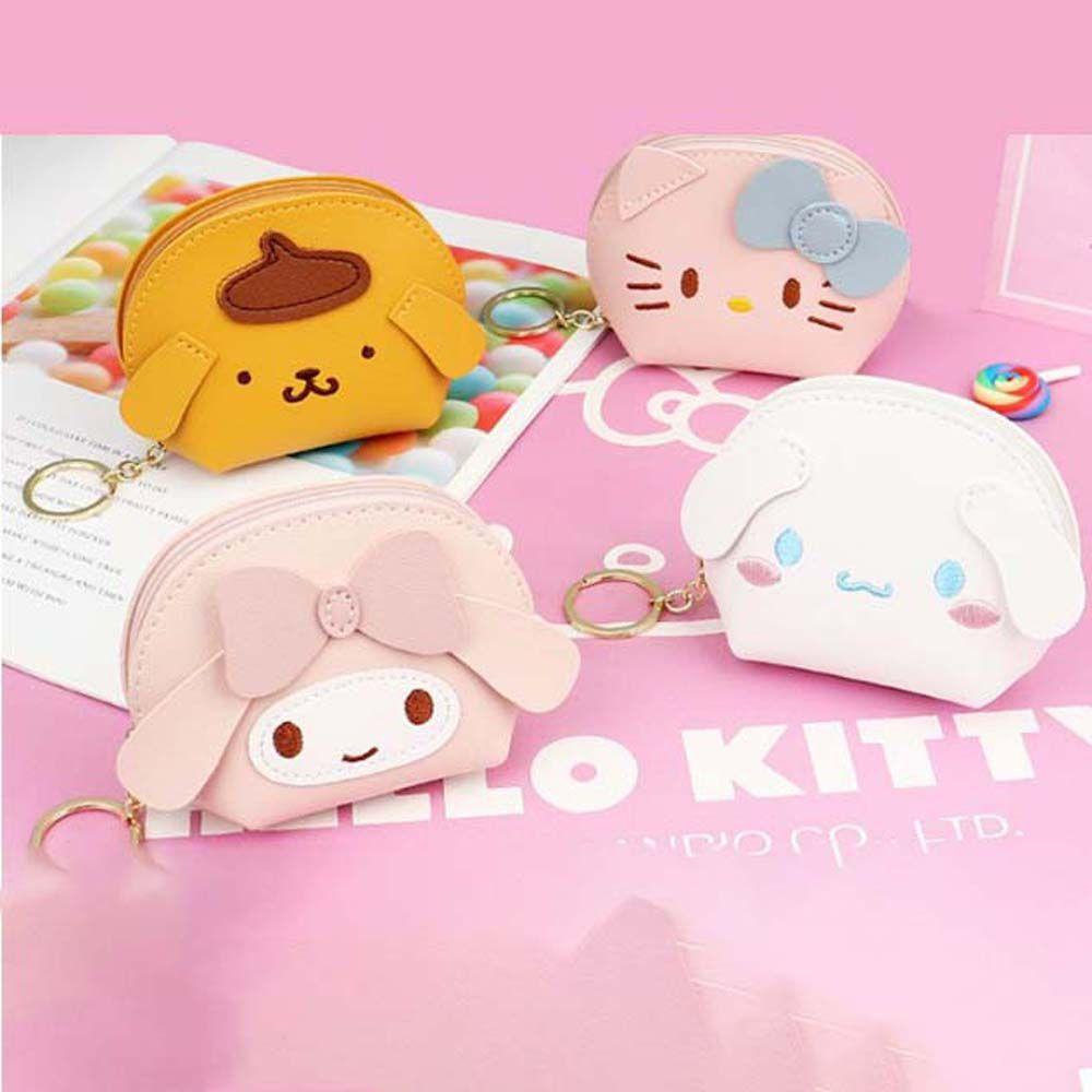 Ví Đựng Tiền Xu Mini Bằng Da PU Họa Tiết Dễ Thương Cho Nữ